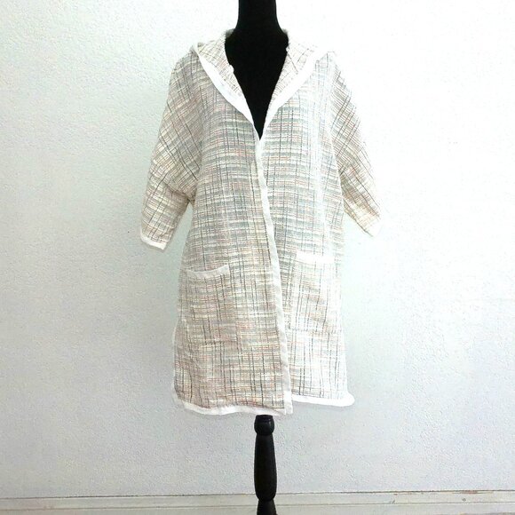 Rules of Etiquette, Plaid Tunic with hoodie and two pockets - Picture 2 of 11